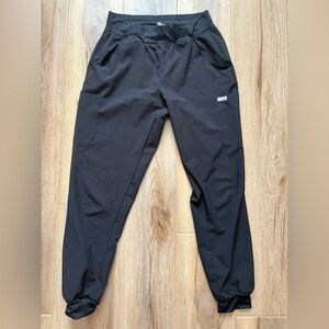 Women's Black Scrub Joggers with Pockets